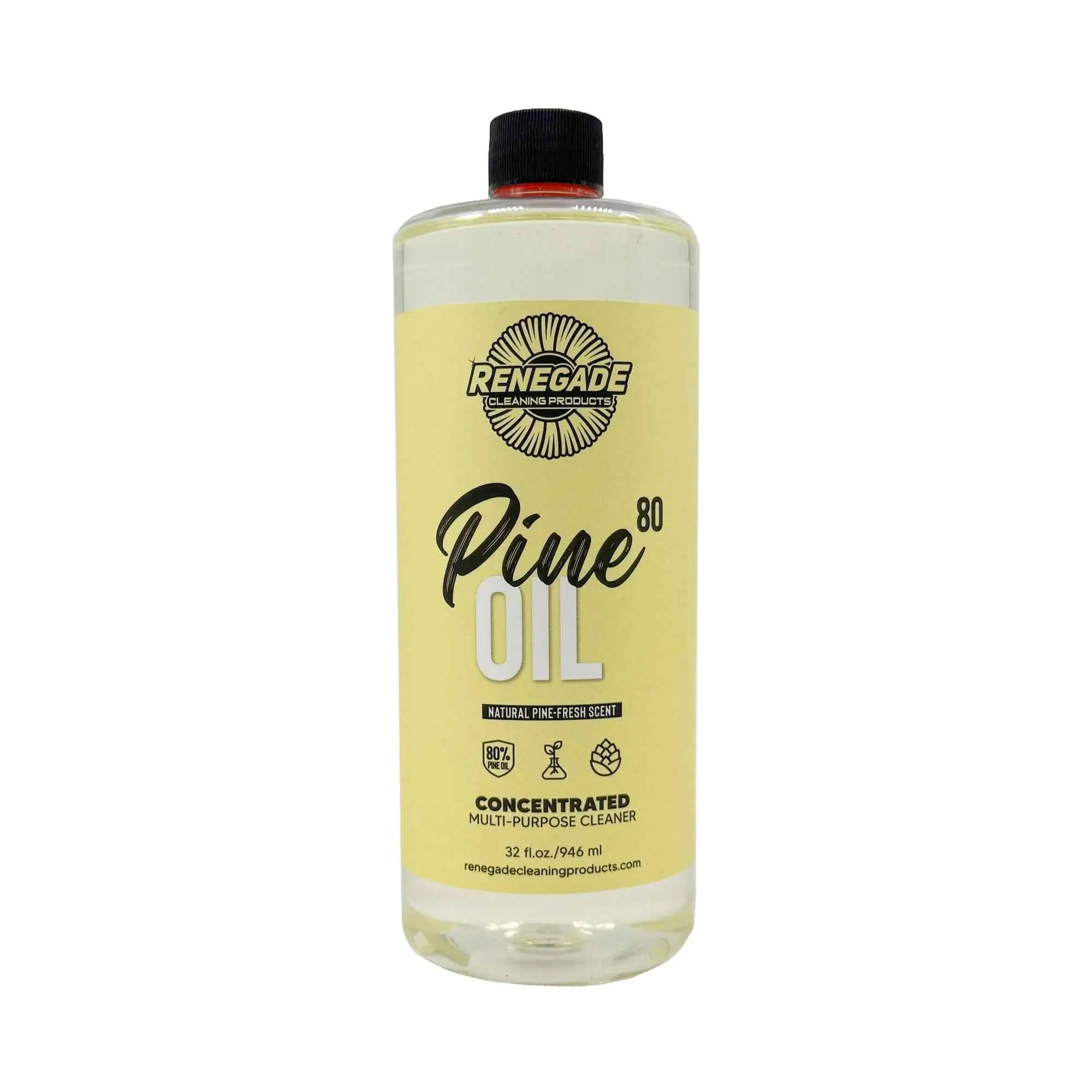 Renegade Cleaning Pine 80 Multi-Surface Cleaner - Refill Formula, Plant Derived Ingredients, For Household Cleaning, 32 oz & 1 Gallon Options