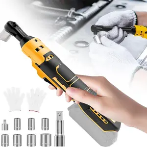 Brushless Cordless Electric Ratchet Wrench 3/8" for Dewalt 20V Li-Ion Battery