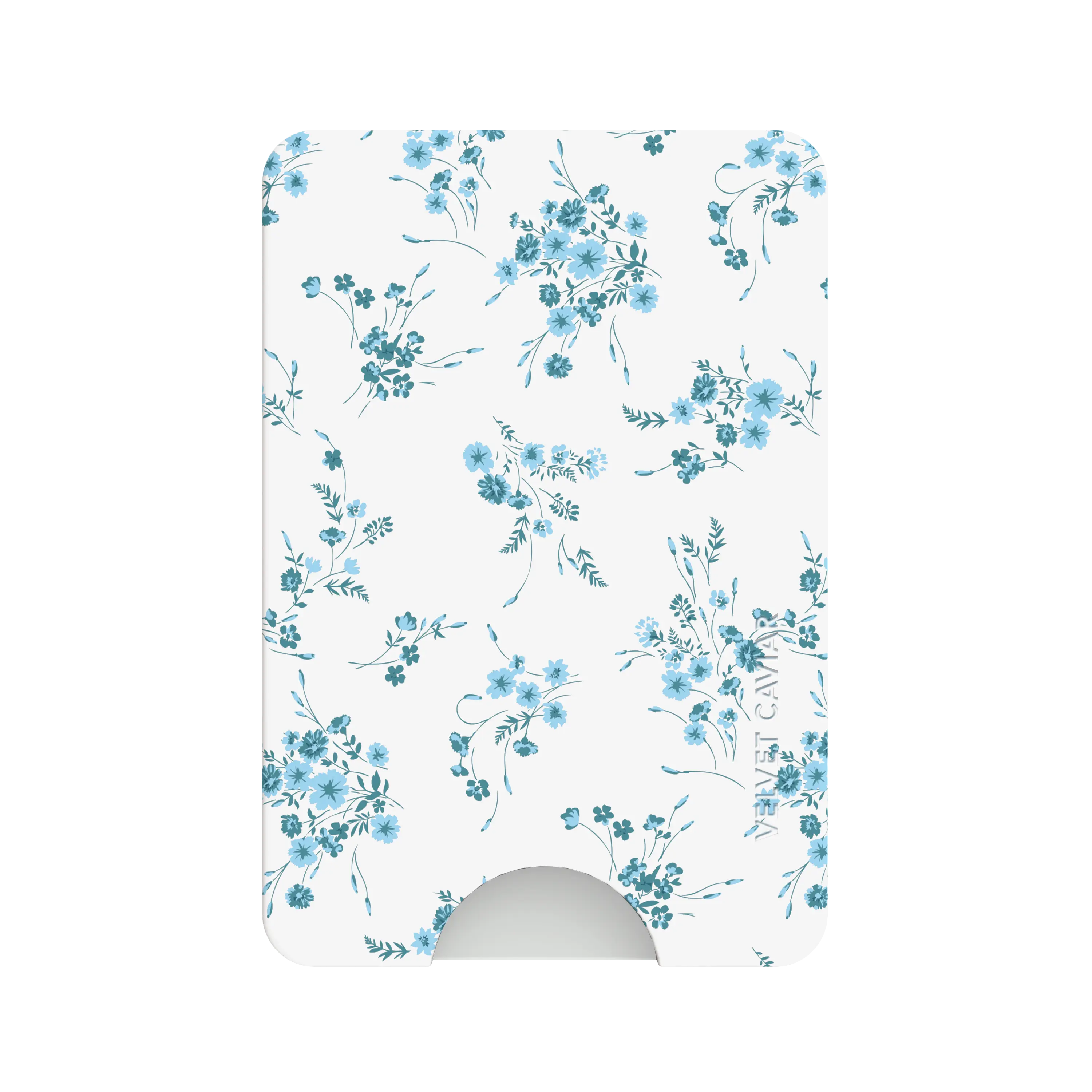 French Blue Floral MagSafe Wallet