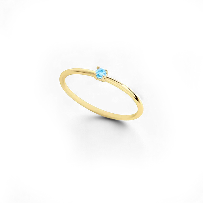 Super Dainty Birthstone Stacking Ring Super Dainty Birthstone Stacking Ring