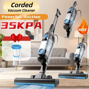 INSE Corded And Cordless Vacuum Cleaner For Home, 35-70KPA 6-in-1Rechargeable Powerful Handheld Vacuum Cleaner/Detachable Battery, Running Time 45 Minutes, 50.5 Oz Dust Cup, LED Brush, Vacuum Cleaners For Home, Hardwood Floor, Carpet And Pet Hair