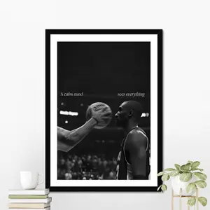 Kobe Motivational Poster, Inspirational Wall Art, Home Gym Decor