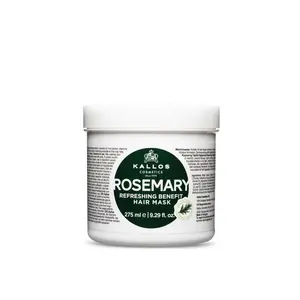 Rosemary Mint Hair Mask - Scalp Stimulating Deep Conditioner - Kallos KJMN - For Thinning Dry Hair - Natural Plant Extract