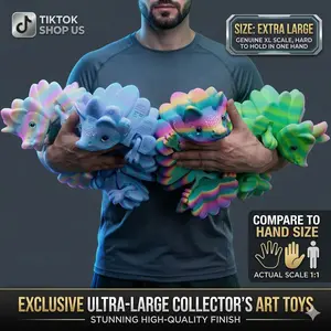 3D Printed Articulated Hedgehog | Flexible Fidget Toy with Dynamic Expressions | Large Silk PLA Animal Figurine | Unique Sensory Gift for All Ages