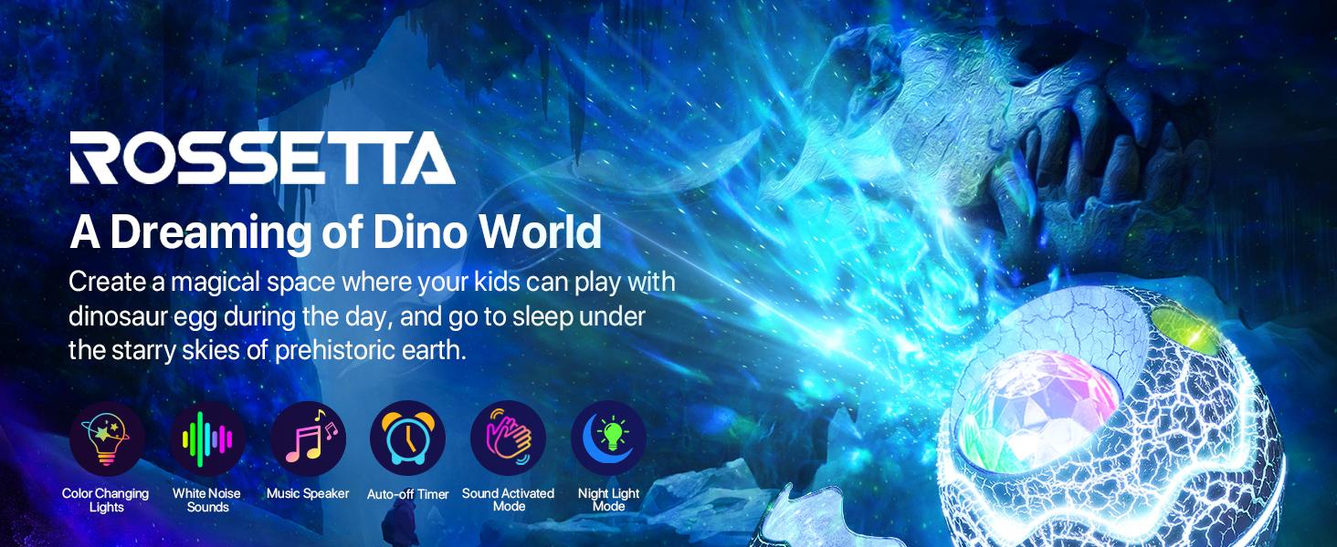 Rossetta Star Projector,Galaxy Projector for Bedroom,Remote Control & White Noise Bluetooth Speaker,LED Night Lights for Kids Room,Christmas decor