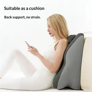 Ergonomic reading pillow suitable for side sleeping, lying down, and bed-sitting positions; wedge pillow for the headboard; ergonomic bed wedge pillow that provides chin and back support, ideal for massage and sleep.