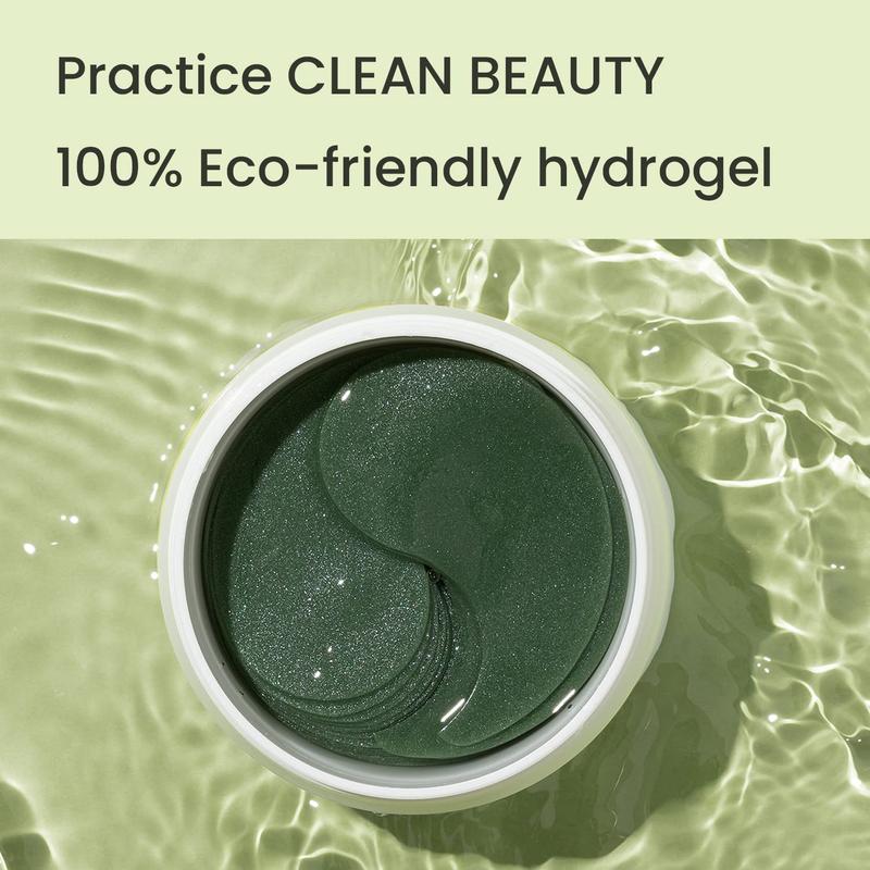 [Heimish] Matcha Biome Hydrogel Eye Patch (1.4g/0.05oz *60pcs) – Cooling, Brightening & Anti-Aging for Puffy Eyes, Dark Circles Springtok Calming