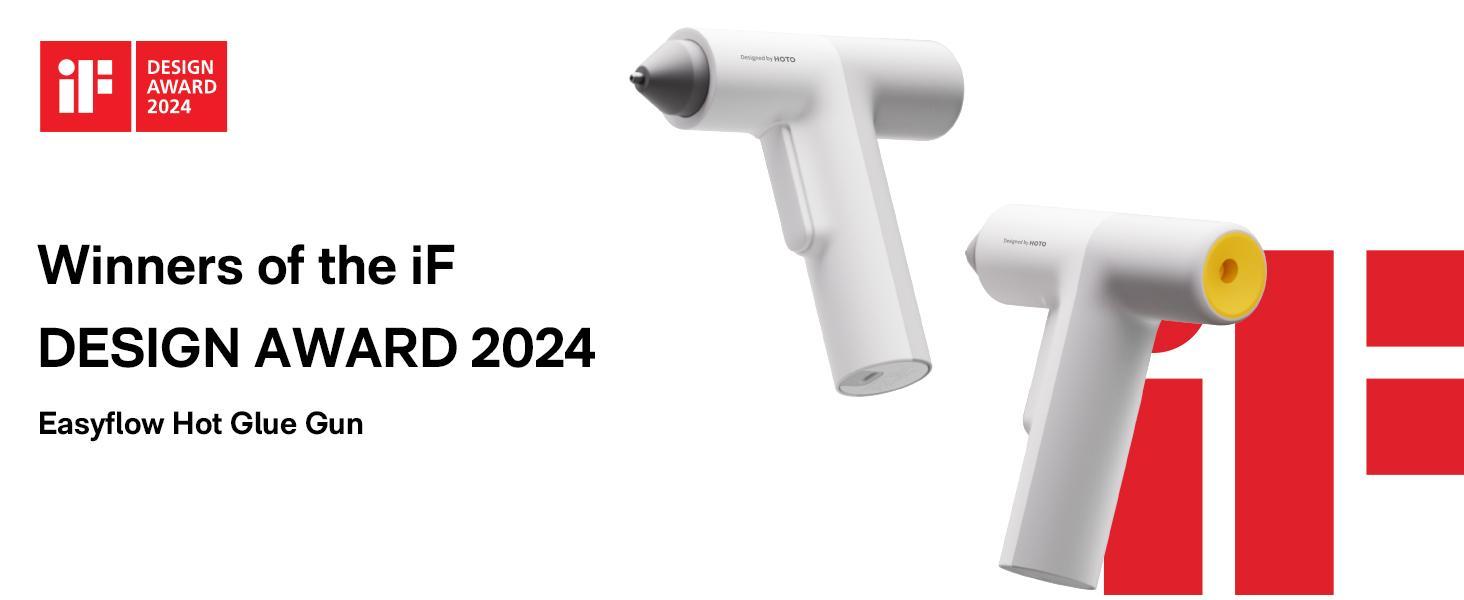 HOTO Electric Hot Glue Gun - 30s Preheat, Wireless/Wired Dual Mode, Anti-Drip for Home & Craft Projects Cordless