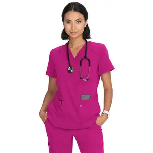 koi Next Gen Hustle and Heart 1019 Women's Scrub Top | Wide V-Neck, 3 Pockets, 4-Way Stretch | XS–3XL