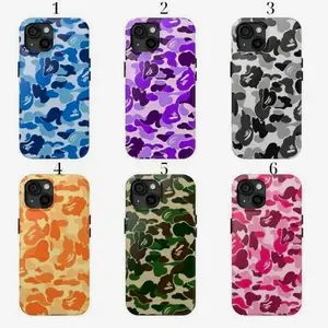 BABY MILO Bape Camo Tough Case (Blue, Purple, Pink) for iPhone 17, 16, 15 Pro Max, 14, 13, 12, 11 – Hypebeast Streetwear!