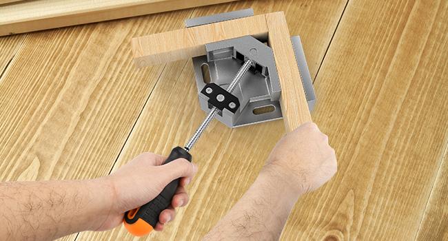 Right Angle Clamp 4 PACK Single Handle 90° Aluminum Alloy Corner Clamp for Woodworking Adjustable Swing Jaw Tools Photo Frame Vise Holder Gifts for Men Dad Right Angle Clamp 4 PACK Single Handle 90° Aluminum Alloy Corner Clamp for Woodworking Adjustable Swing Jaw Tools Photo Frame Vise Holder Gifts for Men Dad