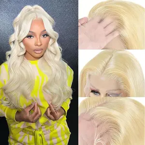 613 13x6 Lace Front Wig Human Hair 36 Inch Blonde Wig Human Hair 180% Density Body Wave Lace Front Wigs  613 Lace Front Wig Blonde HD Lace Frontal Wig