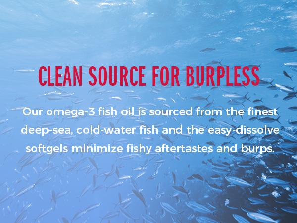 Vitamin World Triple Strength Omega-3 Fish Oil 1360mg, Fish Oil Supplements from Deep Water Fish with Fatty Acid DHA & EPA 60&120 Softgels