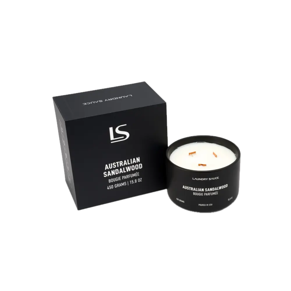 Laundry Sauce Luxury 3-Wick Candle: Premium Scented Fragrance for Home Ambiance & Intense Room-Filling Aroma