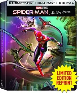Spider-Man: No Way Home (Steelbook)  [4K ULTRA HD BLU-RAY MOVIE] Ltd Ed, With Blu-Ray, Steelbook, 4K Mastering,