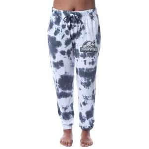 Jurassic World Womens' Dinosaur Film Movie Logo Sleep Jogger Pajama Pants