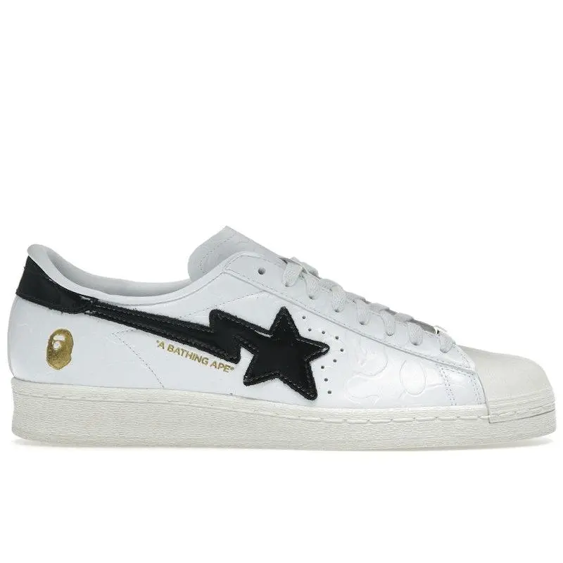 adidas Men's Superstar Vintage Bape White Black, from StockX