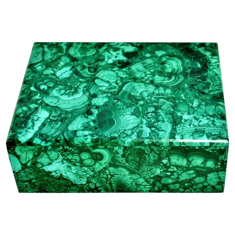Huge Malachite Box 8"