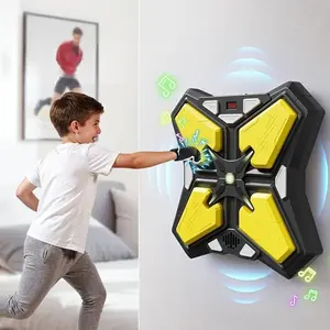 Music Boxing Machine toys  for Adults and Kids, Smart Bluetooth Boxing Training Equipment with Gloves Wall Mounted, Workout Punching Machine for Home,Office and Gym