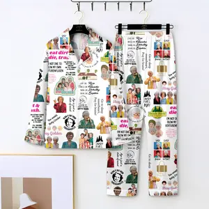 Golden Girls Women Pajamas, Stay Golden Pajamas Pants, Golden Girls Holiday Pajamas, Stay Golden Girls Women Pajamas