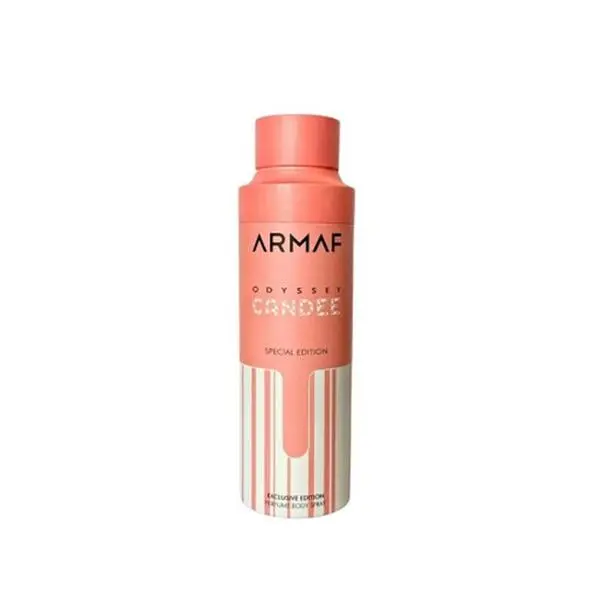 Women's Full-Size Casual Perfumed EDP-Type Body Spray, Armaf Fragrances Cosmetics Odyssey Candee, 200ml, Amber Vanilla Scent, Single Item, Casual Women's Fragrance, Full-Size Women's Fragrance
