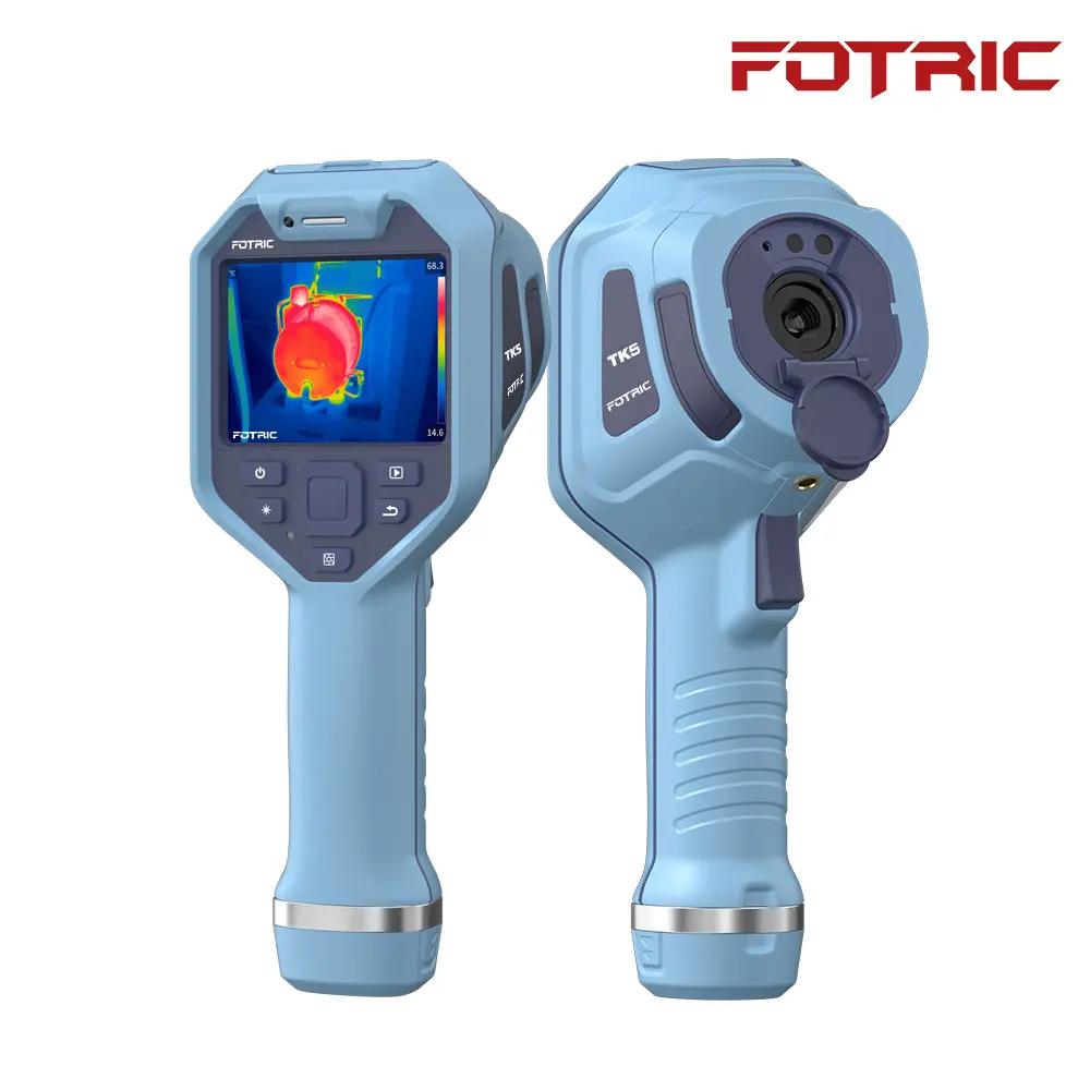 FOTRIC TK5 Thermal Imaging Camera, 320x240 IR Resolution, 5MP Visual Camera, 3.5" Touchscreen, Handheld Thermal Imager for Electrical Inspections, HVAC, Building & Home Diagnostics, -4°F to 842°F, 49°*37° FOV, IP54 Rugged tools