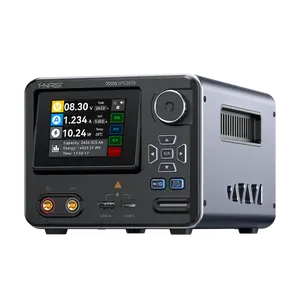 FNIRSI IPS3608 Smart Adjustable Desktop DC Power Supply 36V 8A Aluminum Case USB A and Type C Ports Day and Night Dual Interface 4 Digit IPS Display PC Programmable 6 Preset Data Slots