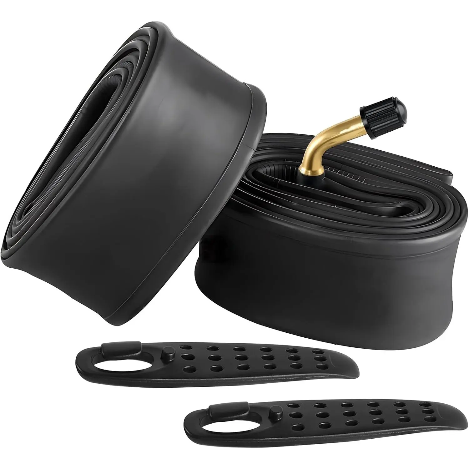 Cango Gear 2-Pack 14-Inch Heavy-Duty Cycling Inner Tubes (14x2.125) with Angled Schrader Valve, Bike Tools & Equipment for Adults, High-Quality Butyl Rubber, Secure Seal, Heat Resistance, Rim-Safe Levers, Easy to Install for E-Bicycles