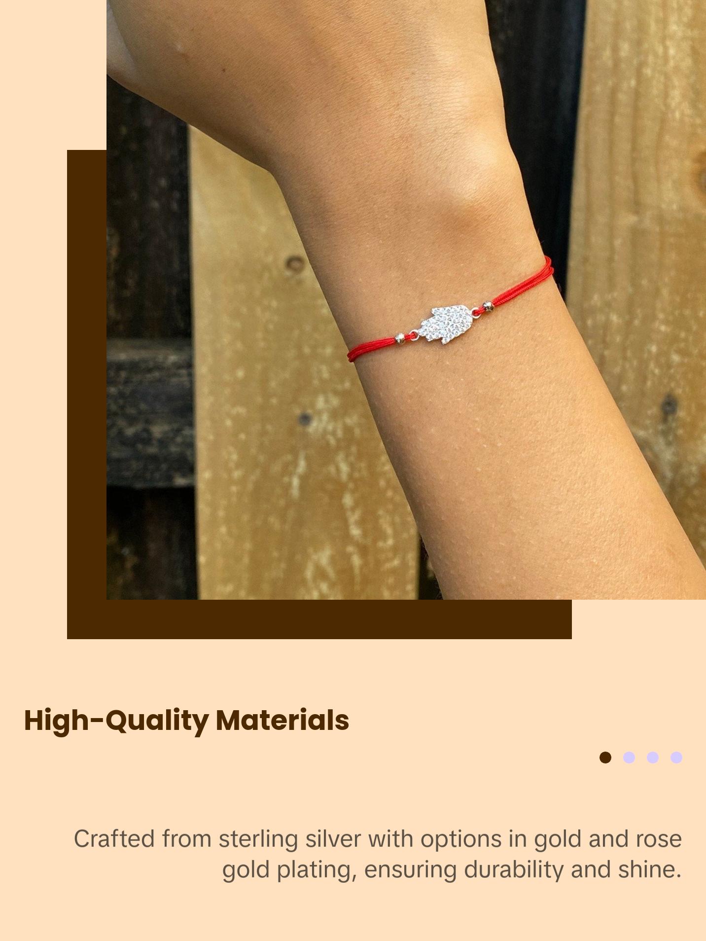 Sterling Silver Hamsa Bracelet