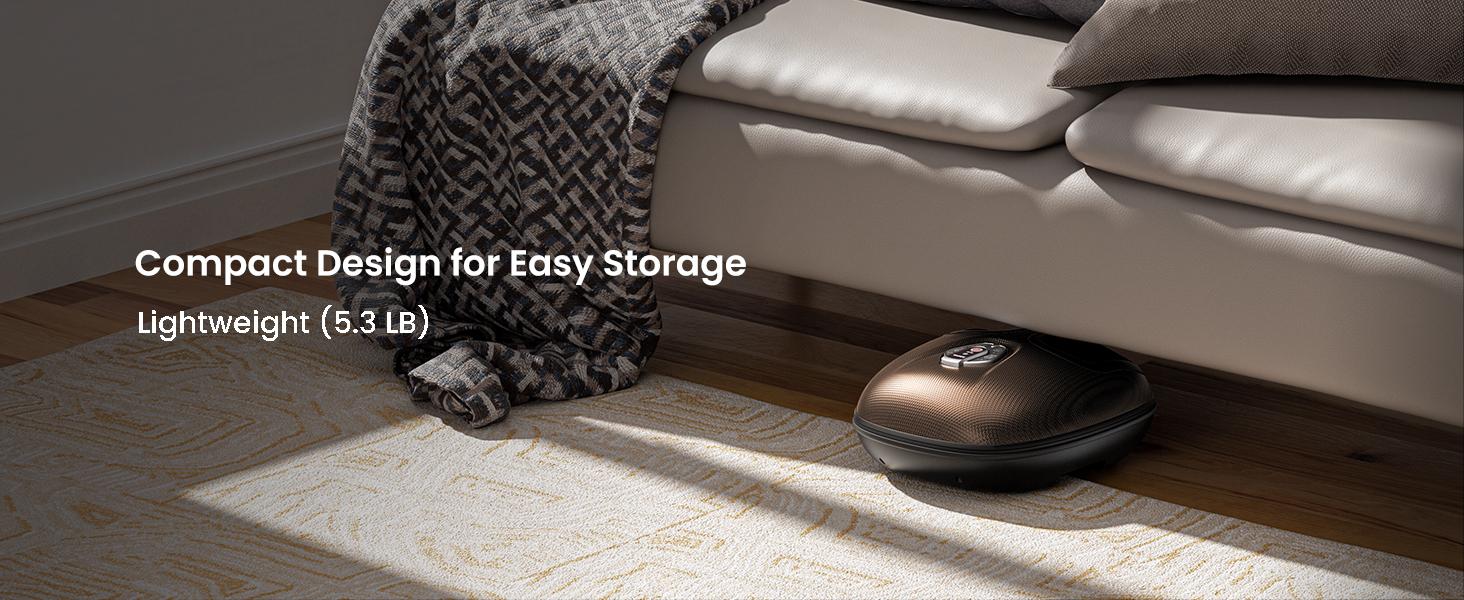 RENPHO Deep Kneading Foot Massager Machine, Spring Glow Up Gift Choice for Man Women Electric Shiatsu Foot Massager for Plantar Fasciitis, Remote Control, Birthday Gifts Size Up to 12