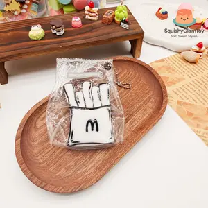 SquishyGlamToy 3D Mini French Fries Squishy Minimal Snack Style | 3D Fries Design | Taba Squishy | Soft Slow Rising