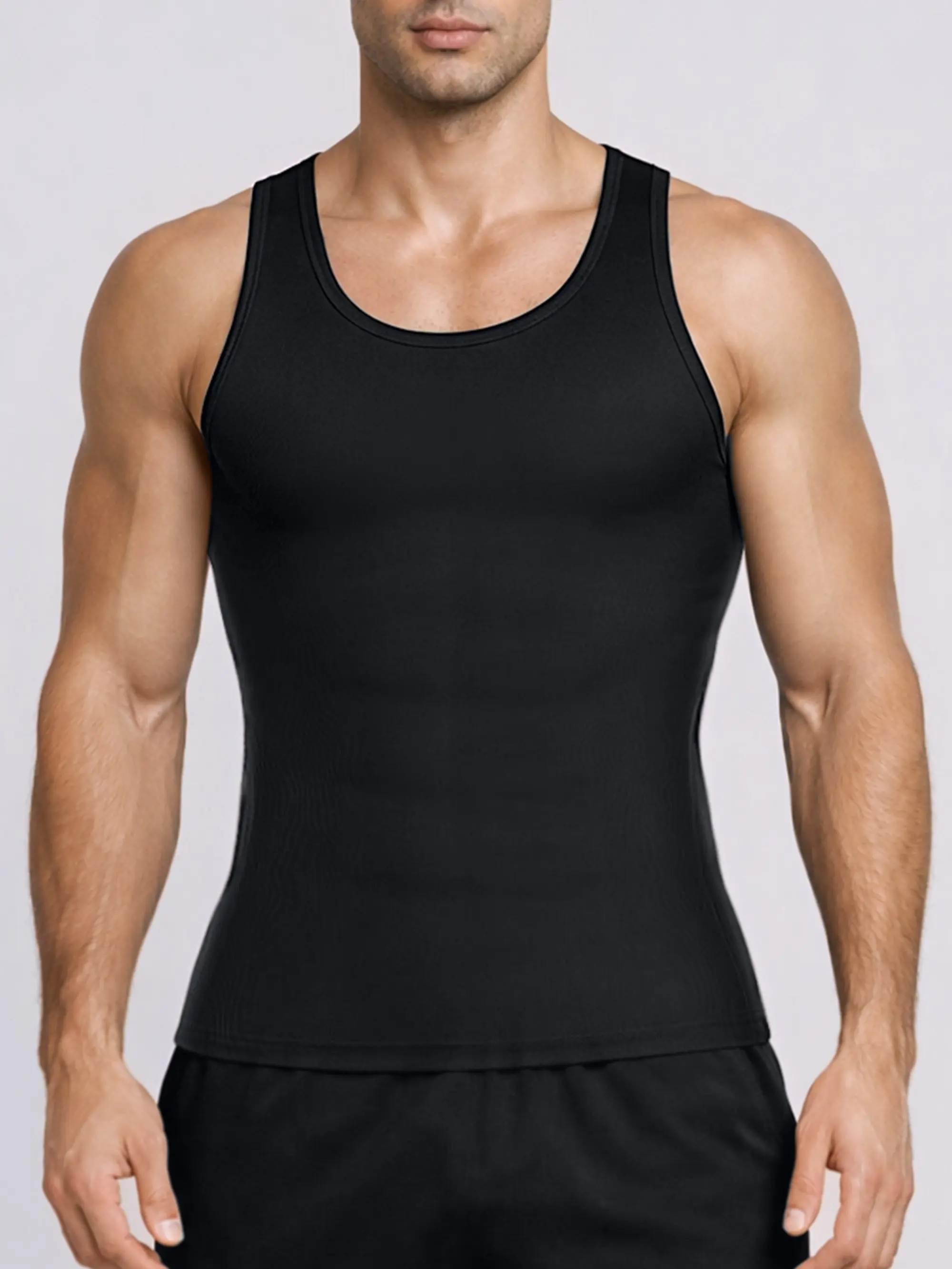 Shapellx Bare Essentials Men's Seamless Compression Tank