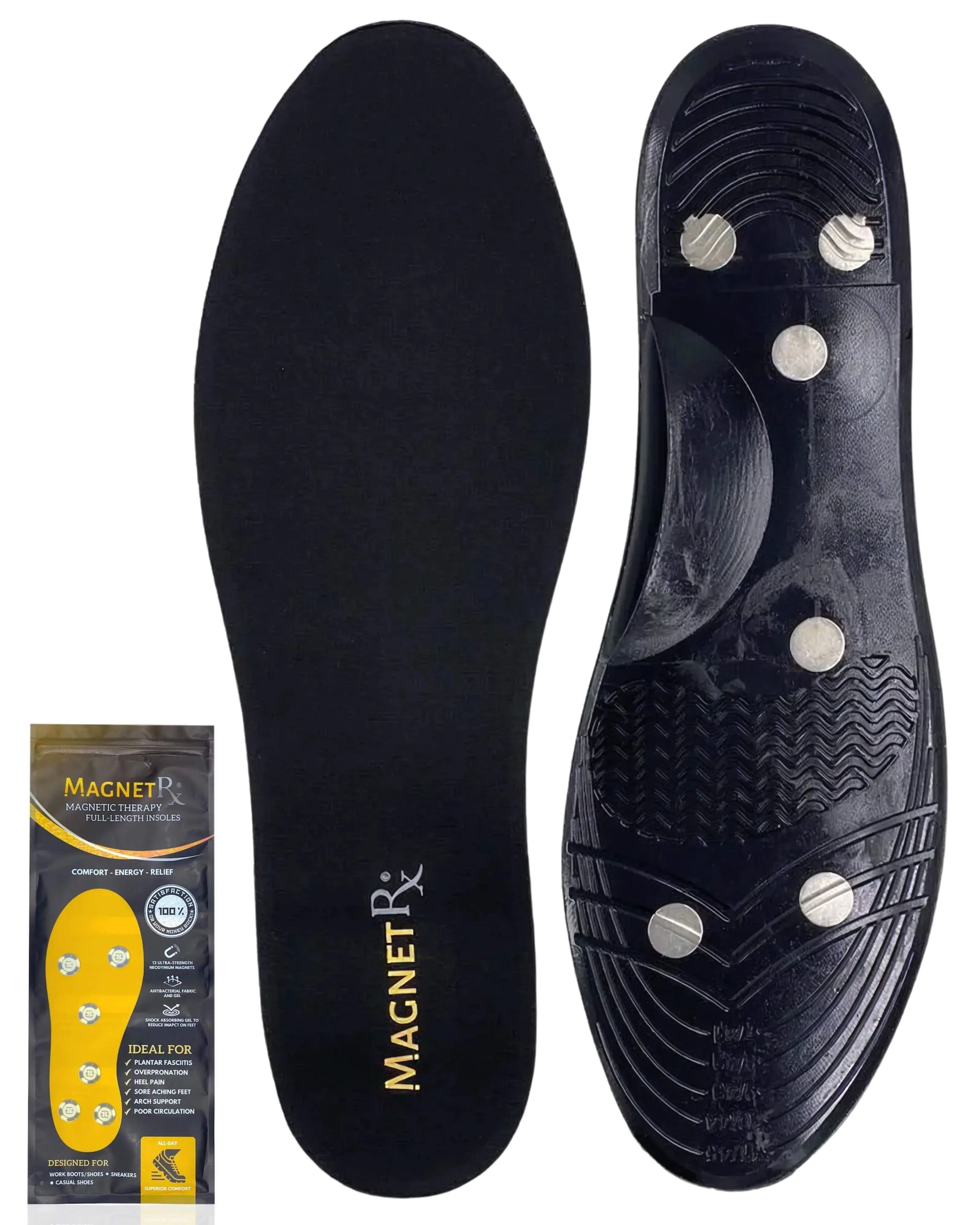 MagnetRX Magnetic Insoles Foot Shoe Inserts Footwear Comfort Comfy Insole Insoles For Heels Comfy Insole