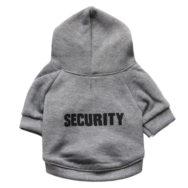 Security Cat Clothes Pet Cat Coats Jacket Hoodies for Cats Outfit Warm Pet Clothing Rabbit Animals Pet Costume for Small Dogs IDEPET