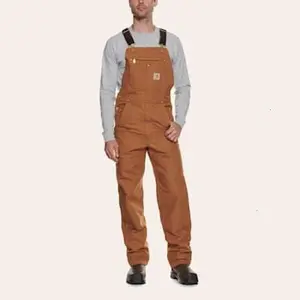 Carhartt Brown Duck Unlined Bib Overalls