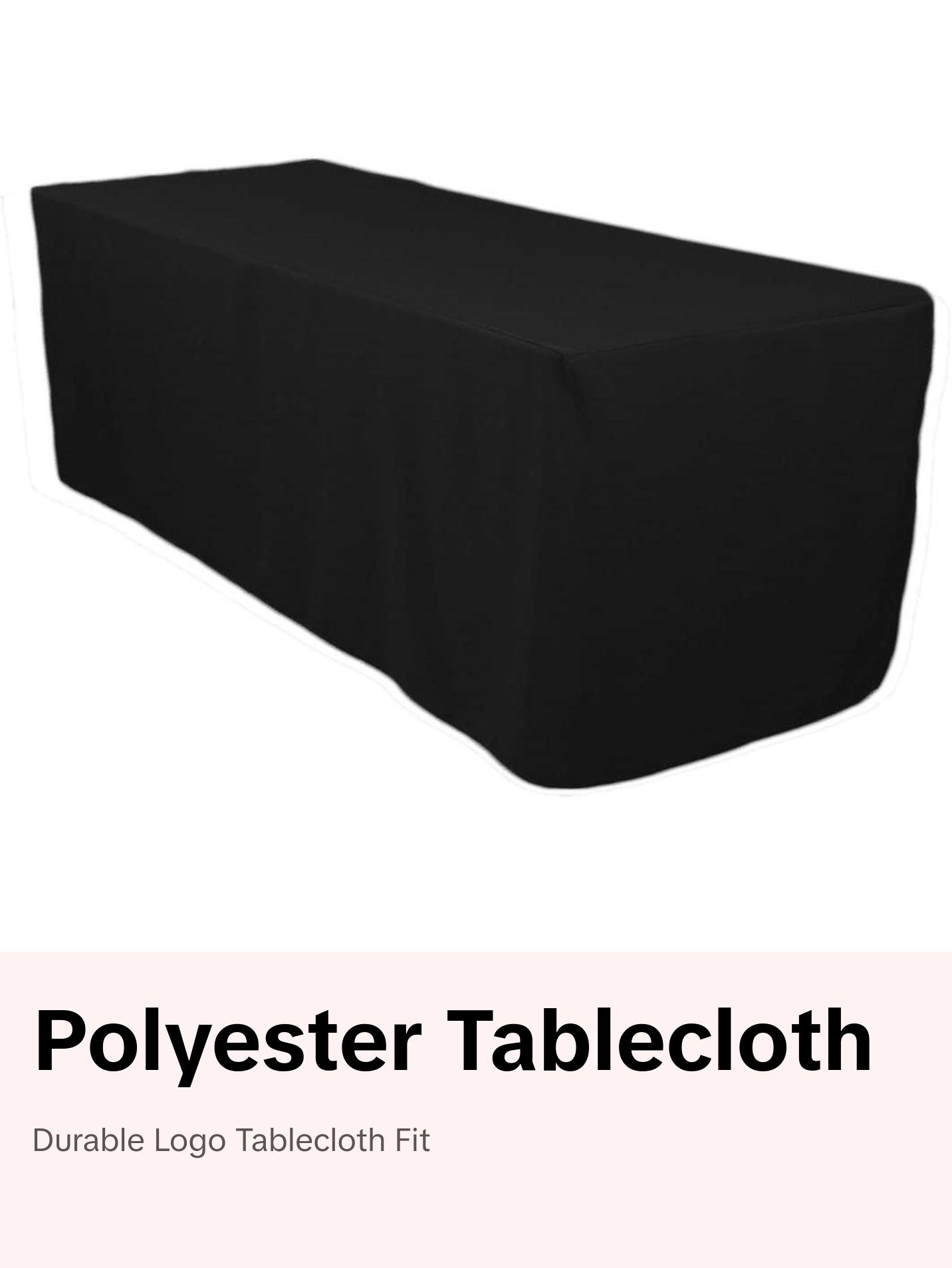 Custom 6' Rectangular Polyester Tablecloth