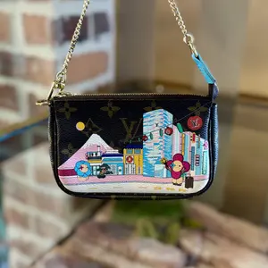 Pre-owned Louis Vuitton CANVAS Small Leather Goods Monogram Vivienne in Tokyo Mini Pochette Accessories