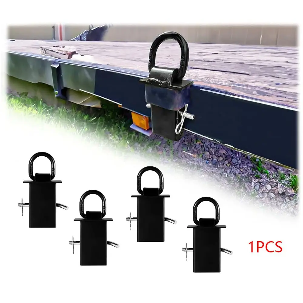 12000 lbs Trailer Stake Pocket D Ring Tie Downs for Flatbed Trucks Trailers Towing Truck 1/2" Hitch Pin Standard 2" x 4" Stake Pockets Secure Anchors Parts Replacement