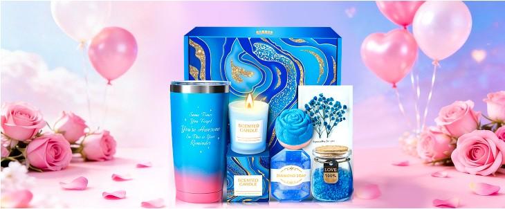 Valentines Day Gifts for Her, Birthday Gift for Women Spa Baskets Set, Valentines Day Gifts for Him, Wife, Girlfriend, Sister, Mom, Couples, Grandma, Bestie, Boyfriend, Coworkers Holiday Anniversary