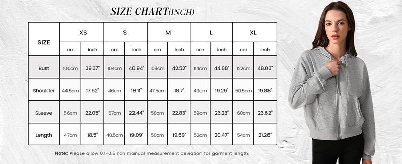 Yimoon Zip Up Hoodie Women Cropped Casual Sweatshirts Workout Long Sleeve Drawstring Hooded Jacket Crop Tops Stylish Versatile Comfort Functionality