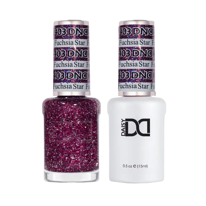 DND Daisy Soak Off Gel Polish & Regular Lacquer - #403 - Fuchsia Star