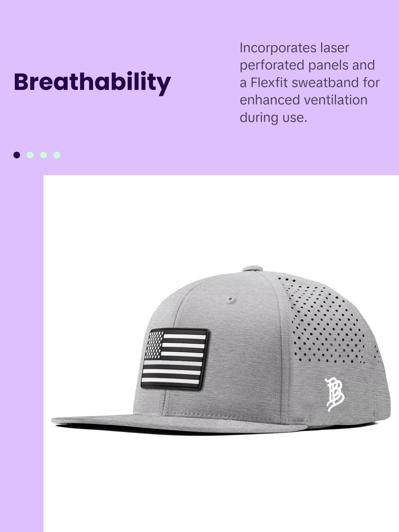 Vintage Old Glory Flat Brim Performance Hat