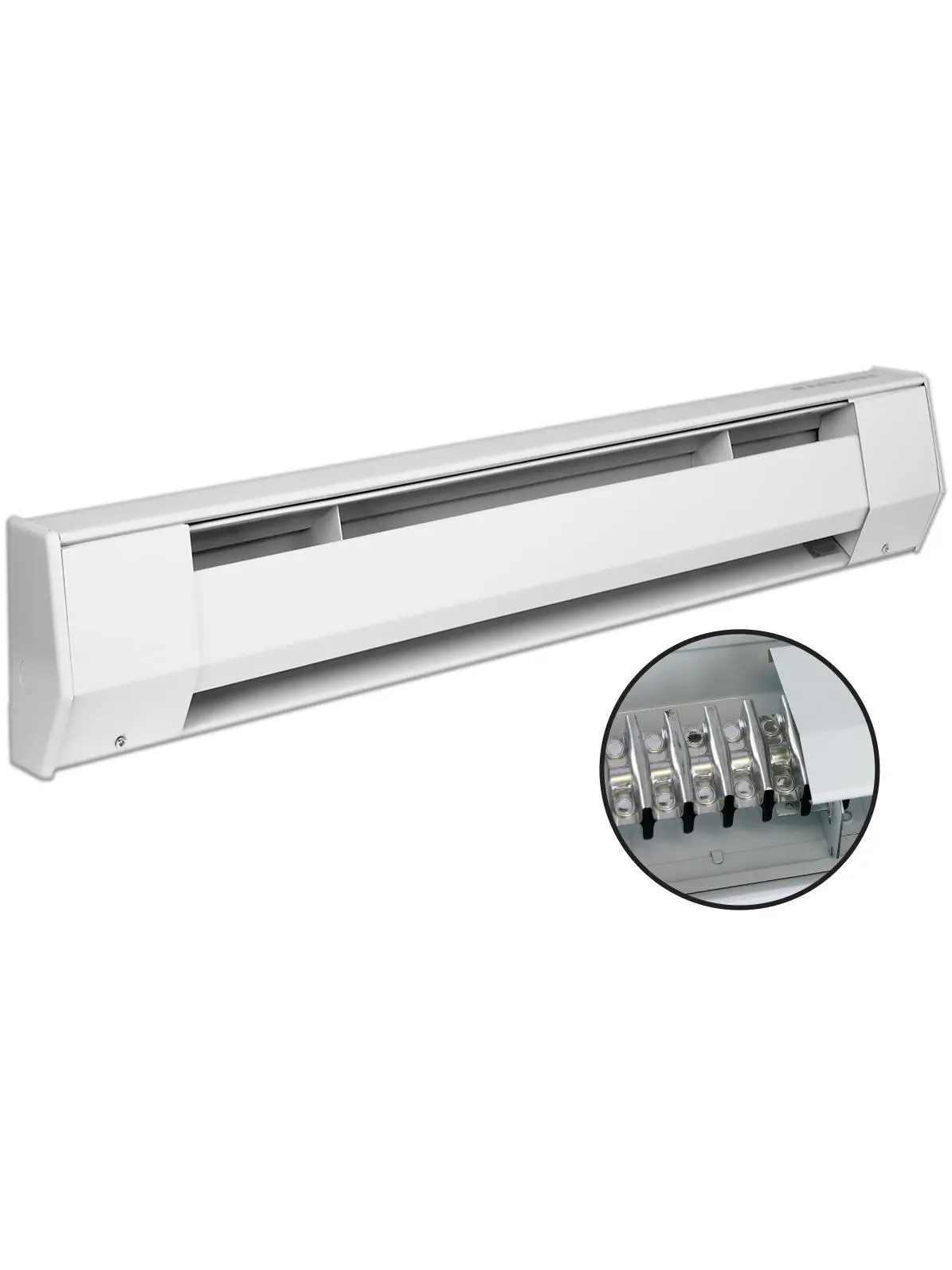 6 ft. 120V K Baseboard Heater - 1500W, White