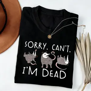 Unisex Possum T-Shirt For Opossum Lover, Funny Tee Menswear Shirt Tops