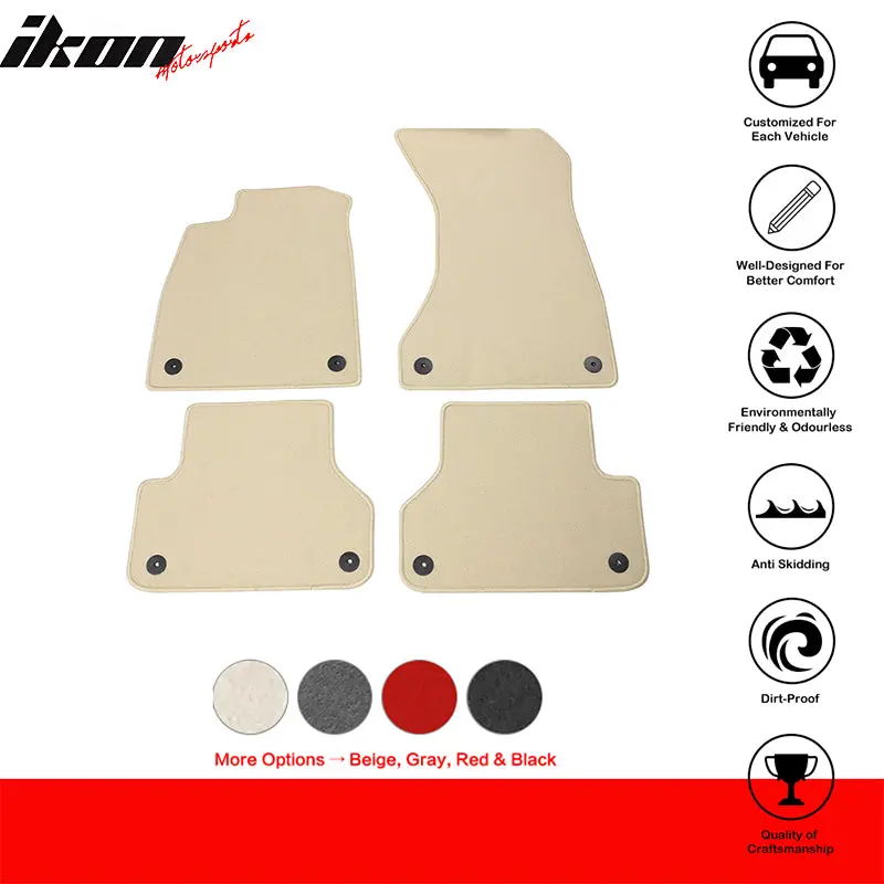 Nylon Floor Mats for Audi A5 RS5 S5 Sportback 2018-2024 Front Rear Carpet
