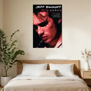 Jeff Buckley Grace Canvas Poster Painter Living in Art Deco Strong Wall Design Painting Hallway Bedroom Living Room Decorated Poster