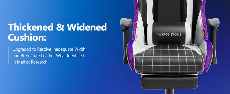 【RGB Series】Mr IRONSTONE L Shaped Gaming Desk with Led Lights Corner Computer Desk,L Shaped Desk with Carbon Fiber Surface, Home Office Desks Writing Workstation with Large Monitor Stand, Easy to Assemble, BacktoSchool