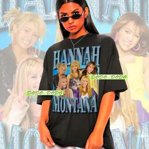 Unisex Hannah Montana Graphic Tee, Y2K Fan Shirt Q0TFP