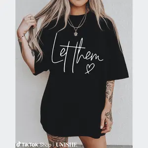 Black Short Sleeve T-Shirt for Women with White Script Print and Heart Embellishments – Durable