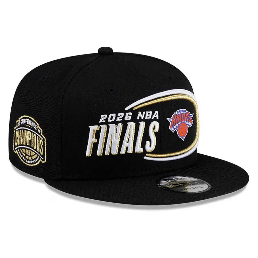 New Era 2026 Eastern Conference Champions New York Knicks 9Fifty Adjustable Snap Baseball Cap - Locker Room Vibe, Embroidered Logo, 2026 Conference Champions Patch, Limited Edition